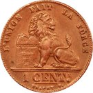 1 Centime - Albert I (French text)