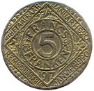 5 Franken (Ghent - WW1 German Occupation Coinage)