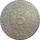 5 Franken (Ghent - WW1 German Occupation Coinage)