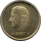 5 Francs - Albert II (French text)