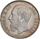 5 Francs - Léopold II (small head)