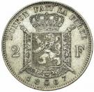 2 Francs - Léopold II (French legend)