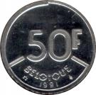 50 Francs - Baudouin I (French text)