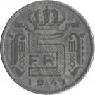 5 Francs - Léopold III (Dutch text)