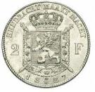 2 Francs - Léopold II (Dutch legend)