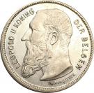 2 Francs - Léopold II (Dutch text)