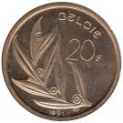 20 Francs - Baudouin I (Dutch text)