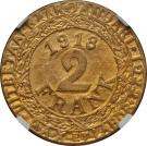 2 Franken (Ghent - WW1 German Occupation Coinage)