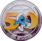5 Euro - Albert II (Smurfs; colourized)
