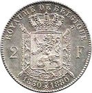 2 Francs - Léopold II (Independence)