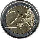 2 Euro - Albert II (2nd map, 2nd type, 1st portrait)