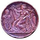 5 Centimes - Léopold I (25th Anniversary Inauguration of the King; French)
