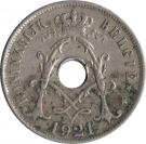 25 Centimes - Albert I (Dutch text)
