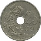 25 Centimes - Albert I (French text)