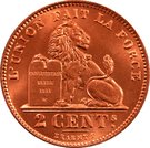 2 Centimes - Albert I (French text)