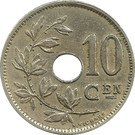 10 Centimes - Albert I (Dutch text)