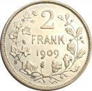 2 Francs - Léopold II (Dutch text)