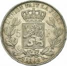 5 Francs - Léopold II (large head)