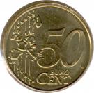 50 Euro Cent - Albert II (1st map, 1st type, 1st portrait)