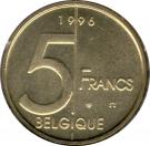 5 Francs - Albert II (French text)