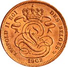1 Centime - Léopold II (French text)