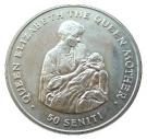 50 Seniti - Tāufaʻahau Tupou IV (Queen Mother with Baby Princess Elizabeth)