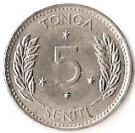5 Seniti - Salote Tupou III