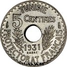 5 Centimes - Ahmad II (Essai)