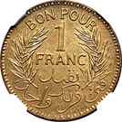 1 Franc (Chambers of Commerce Coinage; Piedfort Essai)