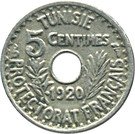 5 Centimes - Muhammad V