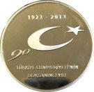 50 Lira (90th Anniversary of the Republic)