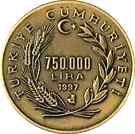 750 000 Lira (11th World Forestry Congress)