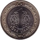 1 Lira (In memory of 15th July martyrs and veterans)