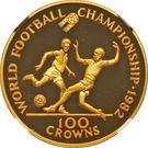 100 Crowns - Elizabeth II (World Soccer Championship)