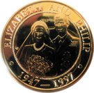 5 Crowns - Elizabeth II (Golden Wedding)