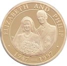 100 Crowns - Elizabeth II (Golden Wedding)
