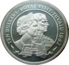 10 Dollars - Elizabeth II (Royal Visit; Silver Proof Issue)