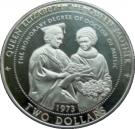 2 Dollars - Elizabeth II (Presenting the Queen Mother with honorary degree)