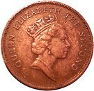 1 Cent - Elizabeth II (3rd portrait)