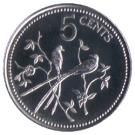 5 Cents - Elizabeth II (Fork-tailed Flycatchers)