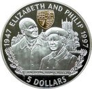 5 Dollars - Elizabeth II (Golden Wedding)