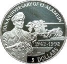 5 Dollars - Elizabeth II (Erwin Rommel)