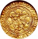 ¼ Noble - Edward III (Treaty coinage; Calais mint)