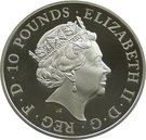 10 Pounds - Elizabeth II (5th portrait; 5 oz Fine Silver)