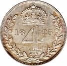 4 Pence - Victoria (3rd portrait; Maundy Coinage)