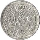 6 Pence - Elizabeth II (1st portrait; without "BRITT:OMN")