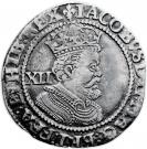 1 Shilling - James I (3rd issue; 6th portrait)