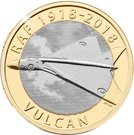 2 Pounds - Elizabeth II (5th portrait; RAF Vulcan)