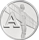 10 Pence - Elizabeth II (5th portrait; A - Angel of the North)