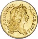½ Guinea - Charles II